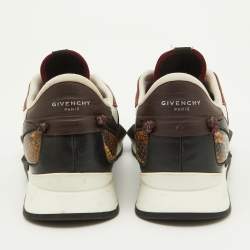 Givenchy Multicolor Suede,Leather and Fabric Elastic Strap Active Runner Low Top Sneakers Size 38