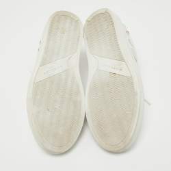 Givenchy White/Red Leather Reverse Sneakers Size 36