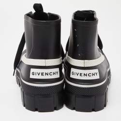 Givenchy Black Rubber Waterproof Rain Boots Size 40