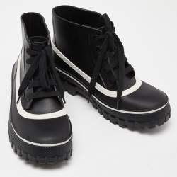 Givenchy Black Rubber Waterproof Rain Boots Size 40