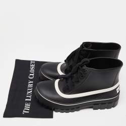 Givenchy Black Rubber Waterproof Rain Boots Size 40