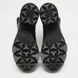 Pre Owned Givenchy Black Leather Ankle Boots Size 40