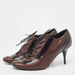 Givenchy Brown Leather Derby Pumps Size 39