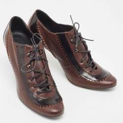 Givenchy Brown Leather Derby Pumps Size 39