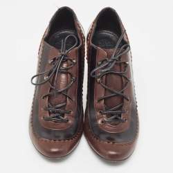 Givenchy Brown Leather Derby Pumps Size 39
