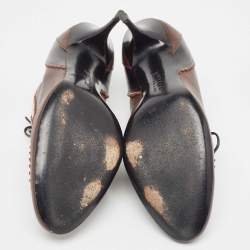 Givenchy Brown Leather Derby Pumps Size 39