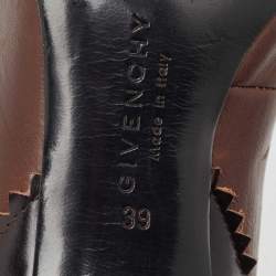 Givenchy Brown Leather Derby Pumps Size 39