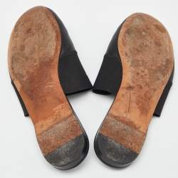Givenchy Black Leather Bedford Flat Mules Size 36