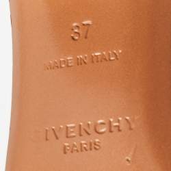 Pre Owned Givenchy Black Leather Ankle Strap Sandals Size 37