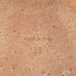 Pre Owned Givenchy Black Leather Ballet Flats Size 39