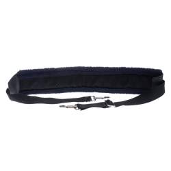 Pre Owned Givenchy Blue Faux Fur and Leather Bag Strap