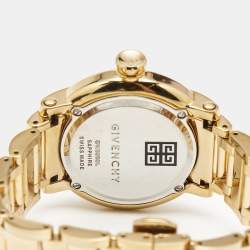 Givenchy Yellow Gold Plated Stainless Steel Diamond GV.5202L Women's Wristwatch 36 mm