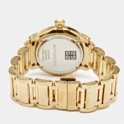 Givenchy Yellow Gold Plated Stainless Steel Diamond GV.5202L Women's Wristwatch 36 mm