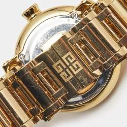 Givenchy Yellow Gold Plated Stainless Steel Diamond GV.5202L Women's Wristwatch 36 mm