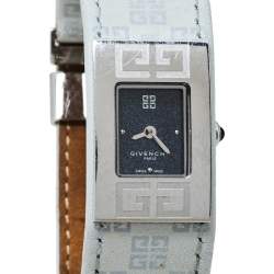 Pre Owned Givenchy Grey Stainless Steel Expression REG. 92438731 Women's Wristwatch 18 MM