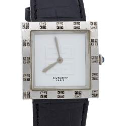 Pre Owned Givenchy White Stainless Steel Apsaras Women's Wristwatch 27MM