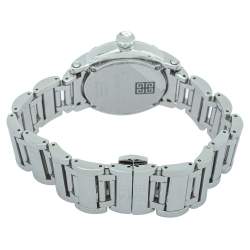 Pre Owned Givenchy Silver Stainless Steel Diamonds GV.5202L Women's Wristwatch 36mm