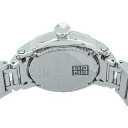Pre Owned Givenchy Silver Stainless Steel Diamonds GV.5202L Women's Wristwatch 36mm