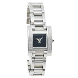 Pre Owned Givenchy Black Stainless Steel Koleos Quartz Women's Wristwatch 23 mm