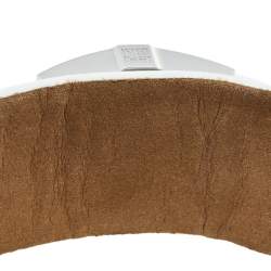 Pre Owned ساعة يد نسائية جيفنشي جي ڨي.5201أل كوارتز جلد و ستانلس ستيل بيضاء 27 مم