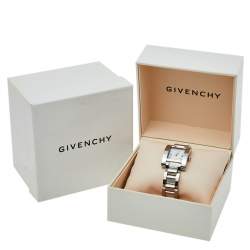Pre Owned Givenchy White Stainless Steel Koleos 003013727 Women's Wristwatch 29 mm