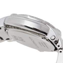 Pre Owned Givenchy Silver Stainless Steel Diamonds GV.5202L Women's Wristwatch 36 mm