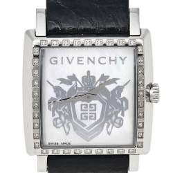 Givenchy Mother of Pearl Stainless Steel Diamonds GV.5214M Women's Wristwatch 38 mm