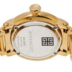 Givenchy Yellow Gold Plated Stainless Steel Diamond GV.5202L Women's Wristwatch 36 mm
