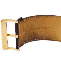 Pre Owned ساعة يد نسائية جيفنشي 4G REG.16337637ستانلس ستيل مطلي ذهب وجلد مم 