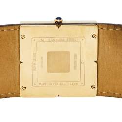 Pre Owned ساعة يد نسائية جيفنشي 4G REG.16337637ستانلس ستيل مطلي ذهب وجلد مم 