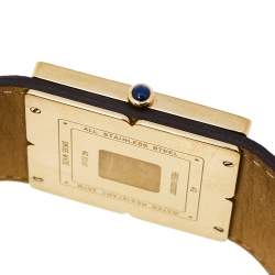 Pre Owned ساعة يد نسائية جيفنشي 4G REG.16337637ستانلس ستيل مطلي ذهب وجلد مم 