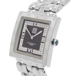 Pre Owned Givenchy Black Stainless Steel Apsaras REG1558962 Women's Wristwatch 27 mm