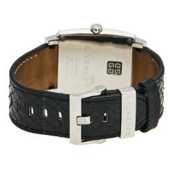 مملوكة مسبقًا ساعة يد نسائية جيفنشي جي في.5214أم ألماس جلد ستانلس ستيل صدف 38 مم