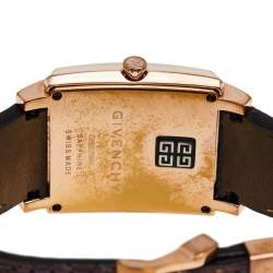 Pre Owned ساعة يد نسائية  جيفنشي GV5214L ستانلس ستيل مطلي بالذهب الوردي بيضاء 31 مم