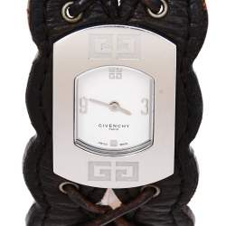 Givenchy White Stainless Steel Expression 2 REG.92438731 Women's Wristwatch 22 mm