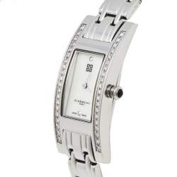 Givenchy Mother of Pearl Stainless Steel Diamond Bambou REG.95562628 Women's Wristwatch 17 mm