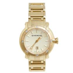 مملوكة مسبقًا Givenchy Champagne Gold Plated Stainless Steel GV.5202L Women's Wristwatch 36 mm