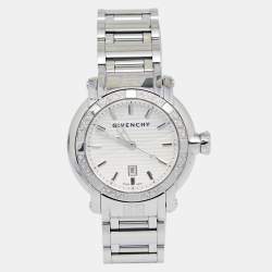 Givenchy Silver Stainless Steel Diamonds GV.5202LD Women's Wristwatch 36 mm