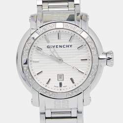 Givenchy Silver Stainless Steel Diamonds GV.5202LD Women's Wristwatch 36 mm