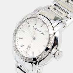 Givenchy Silver Stainless Steel Diamonds GV.5202LD Women's Wristwatch 36 mm