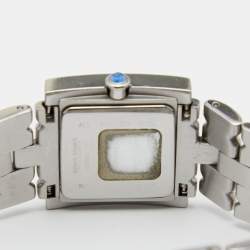 Pre Owned ساعة يد نسائية جيفنشي أبساراس REG1558962 ستانلس ستيل بيضاء فضية 23 مم