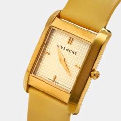 Givenchy Champagne Gold Plated Stainless Steel Leather GV.5200L Women's Wristwatch 27 mm