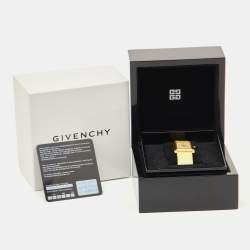 Givenchy Champagne Gold Plated Stainless Steel Leather GV.5200L Women's Wristwatch 27 mm