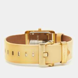 Givenchy Champagne Gold Plated Stainless Steel Leather GV.5200L Women's Wristwatch 27 mm