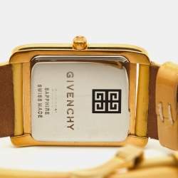 Givenchy Champagne Gold Plated Stainless Steel Leather GV.5200L Women's Wristwatch 27 mm