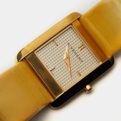 Givenchy Champagne Gold Plated Stainless Steel Leather GV.5200L Women's Wristwatch 27 mm