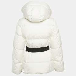 Goldbergh White Synthetic Bow Detail Belt Down Ski Jacket S