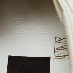 Pre Owned Golden Goose White Leather Hi Star Lace Up Sneakers Size 42