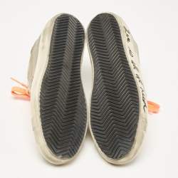 Golden Goose Beige Mesh and Suede Super Star Sneakers Size 38