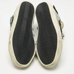 Pre Owned Golden Goose Multicolor Leather and Patches Super Star Sneakers Size 37